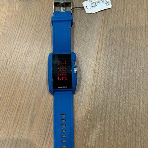 DIESEL DZ-7166 Mens Digital LED Watch (Blue)
